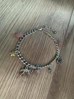 Armbandje Zilverkleur Panter Edelsteentjes Armband Dames, Ophalen of Verzenden, Zo goed als nieuw, Zilver, Met bedels of kralen