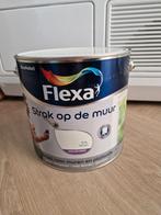 FLexa strak op de muur ral 9010, Wit, Ophalen of Verzenden, Minder dan 5 liter, Verf