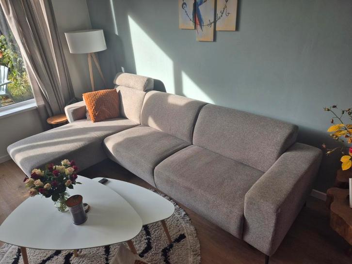 Hoekbank grijs 300cm x 170 cm  z.g.a.n., Huis en Inrichting, Banken | Complete zithoeken, Zo goed als nieuw, Ophalen of Verzenden