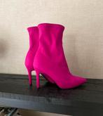 Roze enkellaarsjes | fuchsia laarsjes met naaldhakje, Lage of Enkellaarzen, Ophalen of Verzenden, Zo goed als nieuw, Roze