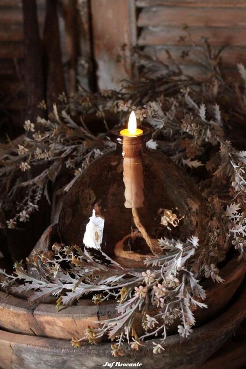 Grote olielamp op ledlicht amber, Huis en Inrichting, Woonaccessoires | Overige, Nieuw, Ophalen of Verzenden
