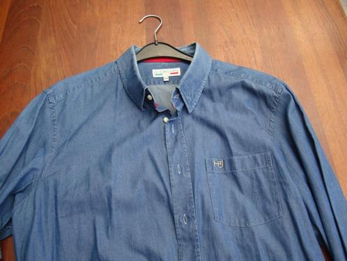 Heren River Woods shirt jeans katoen slim fit 3XL zgan, Kleding | Heren, Overhemden, Zo goed als nieuw, Overige halswijdtes, Blauw
