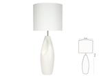 Tafellamp Alize, Ophalen, Nieuw, Glas, 75 cm of meer