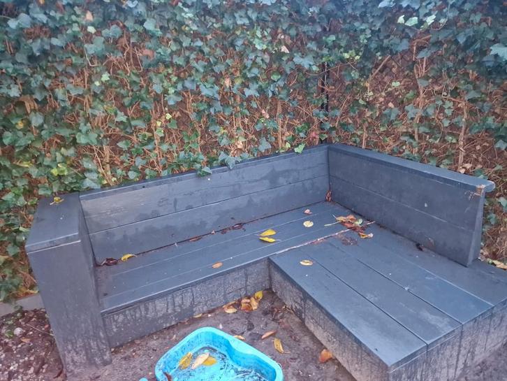 Houten Tuinbank, Tuin en Terras, Tuinbanken, Gebruikt, Hout, Ophalen