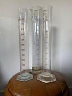 Vintage labaratorium maatglas reageerbuis glas 2000-1000 ml, Antiek en Kunst, Ophalen