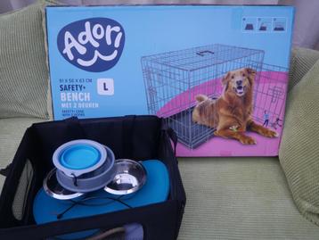 Hondenbench , auto-reismand en accesoires , nieuwstaat beschikbaar voor biedingen