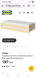 UTÅKER
Stapelbaar bed met 2 matrassen, gre, Huis en Inrichting, Slaapkamer | Stapelbedden en Hoogslapers, Tweepersoons, Minder dan 160 cm