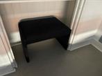 Hocker, zwarte stof., Ophalen, Gebruikt, Hout