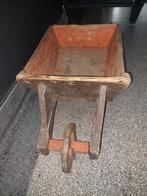 Antieke Houten Kruiwagen - Decoratief, Antiek en Kunst, Curiosa en Brocante, Ophalen