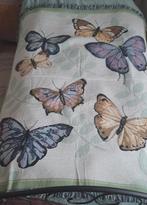 Clare&Eef Wandkleed met vlinders, 50 tot 100 cm, Rechthoekig, Bruin, 50 tot 100 cm