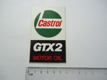 sticker oud Castrol GTX motoroil motorolie retro race auto beschikbaar voor biedingen