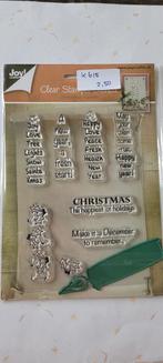 Te koop kerststempels, Hobby en Vrije tijd, Stempelen, Ophalen of Verzenden, Clearstamp
