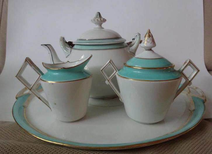 Prachtige antieke serviesonderdelen Petrus Regout Maastricht, Antiek en Kunst, Antiek | Servies los, Ophalen