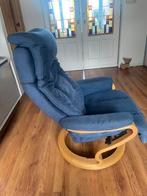 Himolla relax fauteuil blauw, Ophalen, Gebruikt, 50 tot 75 cm, Hout