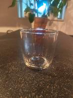 Glazen Bloempot / Plantenpot, Schaal, Rond, Ophalen of Verzenden, Glas