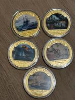 Verzameling Pearl Harbor munten, Ophalen of Verzenden, Landmacht, Amerika, Embleem of Badge