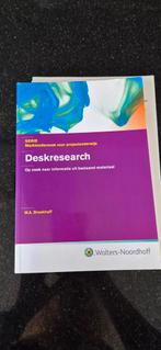 M.A. Broekhoff - Deskresearch, Ophalen of Verzenden, Zo goed als nieuw, M.A. Broekhoff