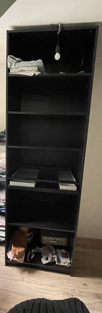 Zwart bruine paxkast 236cm, pax kast , ikea kast