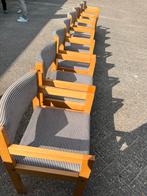 Retro, vintage stoelen set van 8, Ophalen, Gebruikt, Vijf, Zes of meer stoelen, Stof