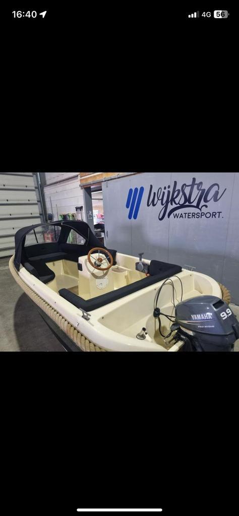 Oud huijzer sloep, Watersport en Boten, Sloepen, Gebruikt, Tot 10 pk, 3 tot 6 meter, Buitenboordmotor, Benzine, Polyester, Ophalen