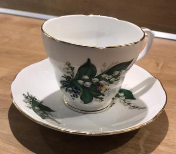 Duchess kop en schotel lelietjes-van-dalen  beschikbaar voor biedingen
