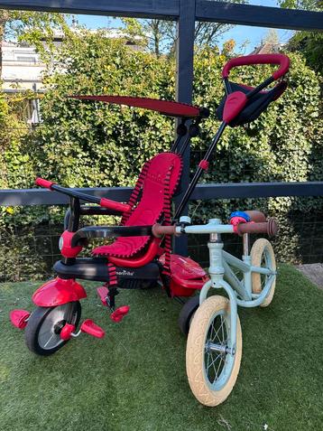 Little Dutch loopfiets mint + Smart trike rood beschikbaar voor biedingen
