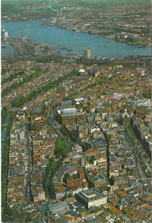 AMSTERDAM Luchtfoto Centrum, Verzamelen, Ansichtkaarten | Nederland, Ongelopen, Noord-Holland, 1980 tot heden, Verzenden