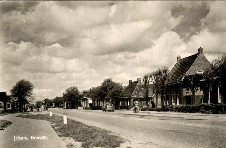 Jelsum- Breedijk, Verzamelen, Ansichtkaarten | Nederland, Gelopen, Friesland, Voor 1920, Ophalen of Verzenden