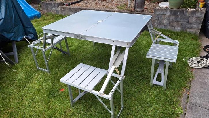 Bo-camp picknicktafel special edition, Caravans en Kamperen, Kampeermeubelen, Zo goed als nieuw, Campingtafel, Ophalen