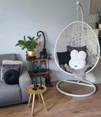 Hangstoel swing met standaard - wit - ø104x200 cm, Ophalen, Wit, Eén