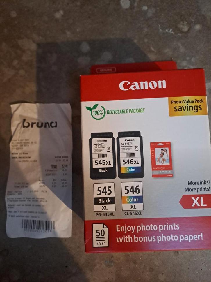Canon 545 & 546 XL Cartridges - Nieuw, Computers en Software, Printerbenodigdheden, Nieuw, Cartridge, Ophalen of Verzenden