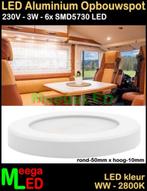 LED Camper onderbouwspot panel spot 3W Warmwit 230V - M3, Ophalen of Verzenden, Nieuw