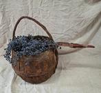 Oude rieten mand met handvat, Ophalen of Verzenden