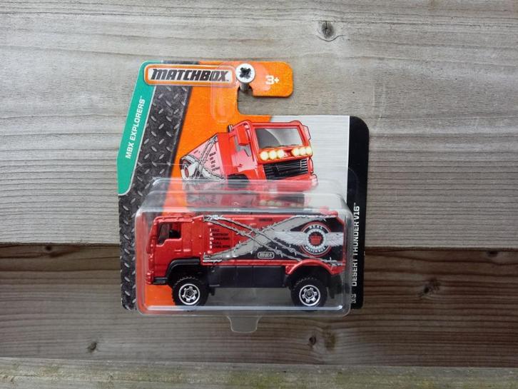 Rally Truck Desert Thunder V16 Matchbox, Hobby en Vrije tijd, Modelauto's | Overige schalen, Nieuw, Bus of Vrachtwagen, Ophalen
