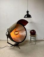 Theaterlamp, Vintage lamp, Spot, Robuuste lamp, Grote lamp, Ophalen of Verzenden, Glas, 100 tot 150 cm