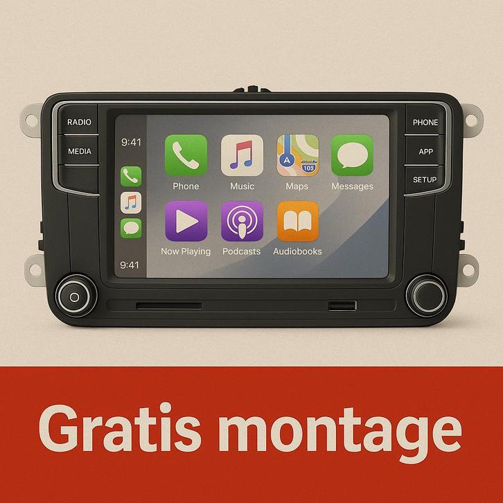 Carplay Volkswagen RCD330 RCD360 rns510 rns310 pasvorm, Auto diversen, Autoradio's, Nieuw, Ophalen of Verzenden