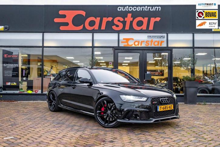 Audi A6 Avant 4.0 TFSI RS 6 quattro Pro Line Plus|Pano|Leer|, Auto's, Audi, Bedrijf, Te koop, RS6, 360° camera, 4x4, ABS, Adaptive Cruise Control