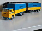 Tekno Scania 141 combi demo geel blauw, Ophalen of Verzenden, Zo goed als nieuw, Bus of Vrachtwagen, Tekno