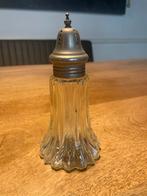 Antieke suikerstrooier van glas en metaal, Antiek en Kunst, Ophalen of Verzenden