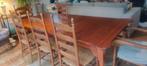 Grote uitschuifbare eettafel, Huis en Inrichting, Tafels | Eettafels, Ophalen, Gebruikt, Klassiek, 50 tot 100 cm