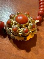 Prachtige koraal ketting met 14k gouden slot, Sieraden, Tassen en Uiterlijk, Kettingen, Ophalen of Verzenden, Zo goed als nieuw