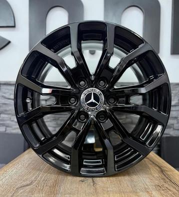 Mercedes Sprinter Crafter 17 inch 6x130 zwart verzwaard! beschikbaar voor biedingen