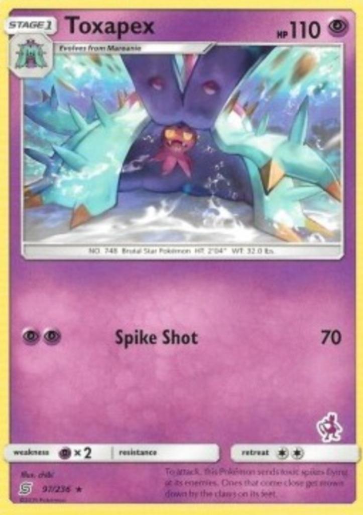 Toxapex #97 - UNM -Unified Minds, Hobby en Vrije tijd, Verzamelkaartspellen | Pokémon, Zo goed als nieuw, Verzenden