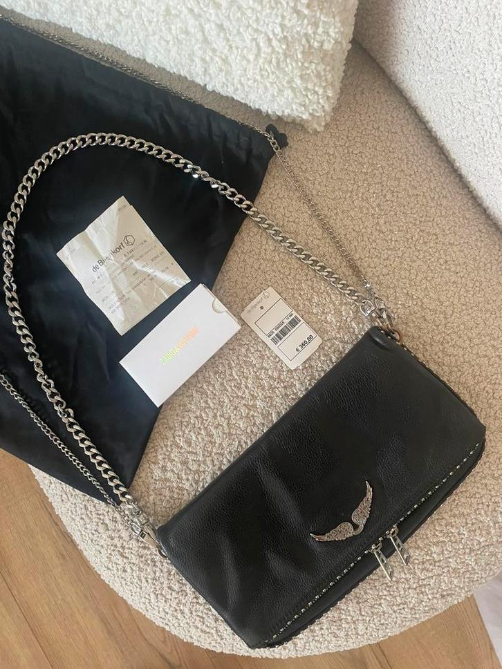 Zadig&Voltaire Tas, Sieraden, Tassen en Uiterlijk, Tassen | Damestassen, Zo goed als nieuw, Schoudertasje, Zwart, Ophalen of Verzenden