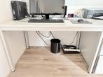 Bureau met ladekast, Ophalen, In hoogte verstelbaar, Gebruikt, Bureau