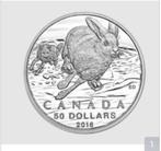 Canada - 50 Dollars 2016 - Sneeuwhaas, Verzenden, Noord-Amerika, Setje, Zilver