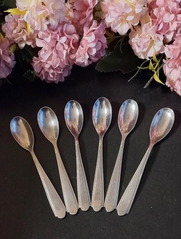 Set van 6 vintage theelepeltjes, Gero, stropdas, nr. 573 beschikbaar voor biedingen