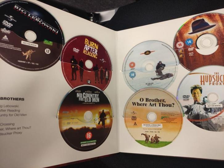Coen Brothers - The complete collection boek incl 14 dvd's, Cd's en Dvd's, Dvd's | Filmhuis, Zo goed als nieuw, Overige gebieden