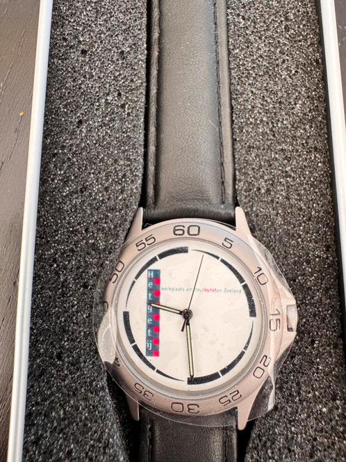 WMC horloge - Het Getij Zeeland, Sieraden, Tassen en Uiterlijk, Horloges | Heren, Nieuw, Polshorloge, Overige merken, Staal, Leer