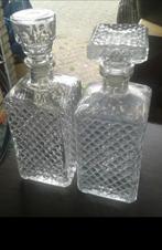 Borrel- glas, whiskey, cognac karaffen antiek, kristal, Ophalen of Verzenden